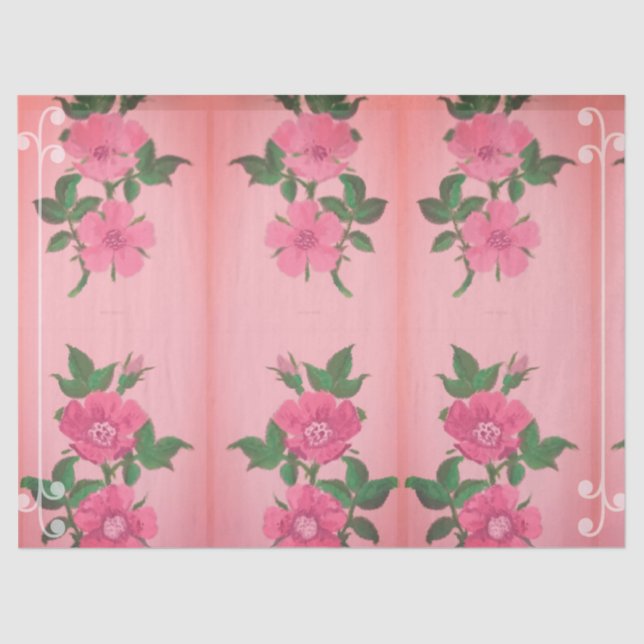 Papel De Seda A Pequena Flor  (Frente )