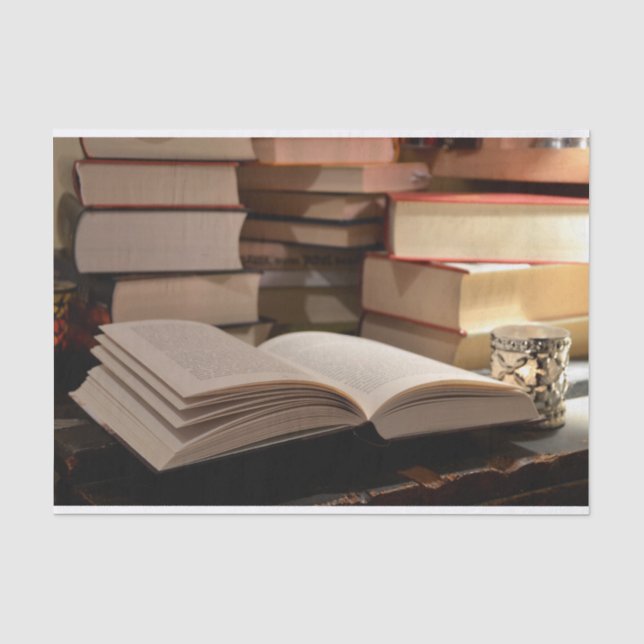 Papel De Seda A pilha de livro de TBR (Frente )