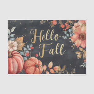 Papel De Seda A queda da abóbora do outono deixa a dissociação r