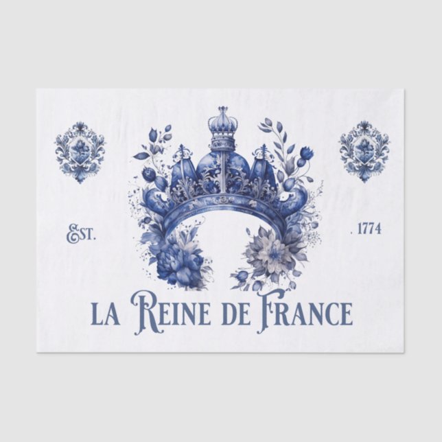 Papel De Seda A Rainha de França II (Frente )