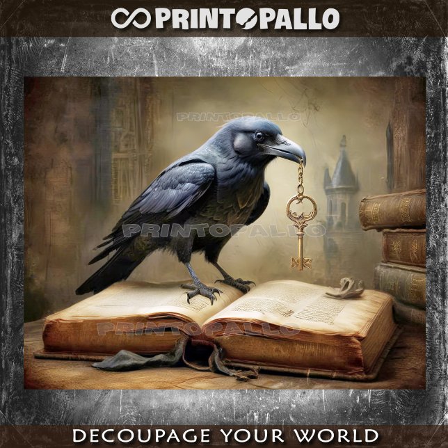 Papel De Seda A raven and the key to knowledge (Criador carregado)