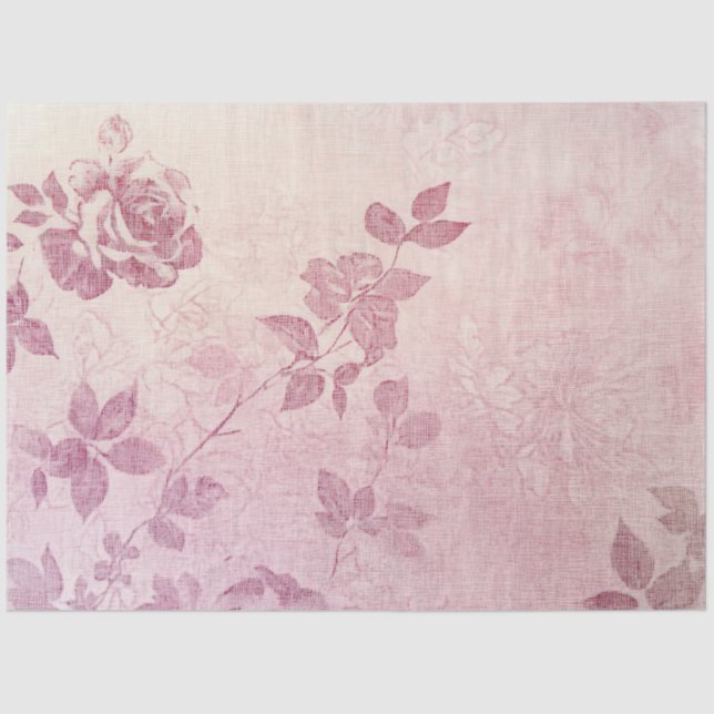 Papel De Seda A Rose and Lace Series Design #8 (Frente )