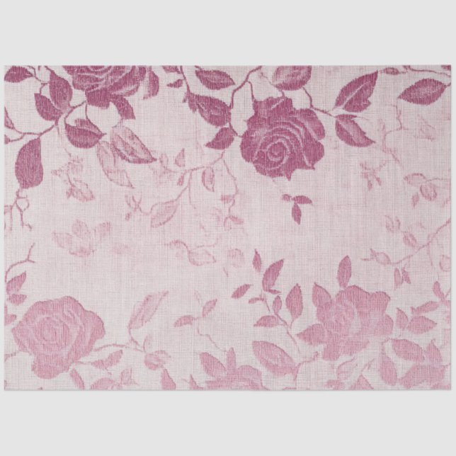 Papel De Seda A Rose and Lace Series Design #9 (Frente )
