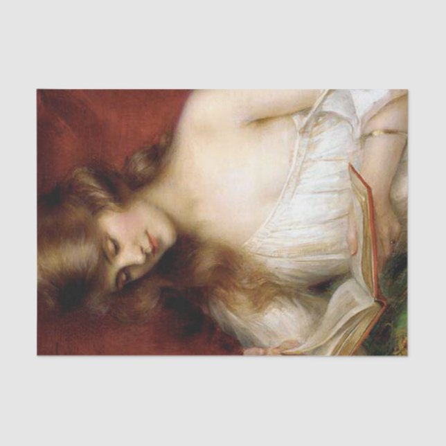 Papel De Seda a senhora bonita, albert lincha, pintura do époque (Frente )