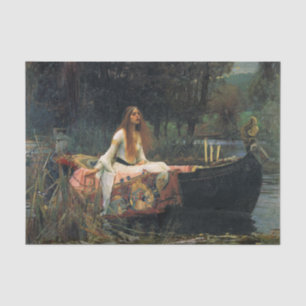 Papel De Seda A Senhora de Shalott, por John William Waterhouse