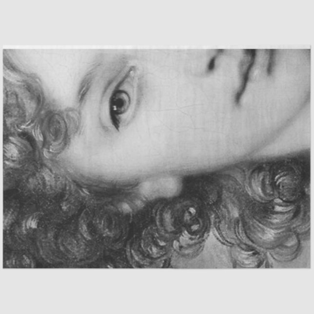 Papel De Seda A Senhora Preta e Branca (Frente )