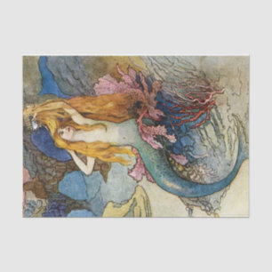 Papel De Seda “A Sereia” por Warwick Goble