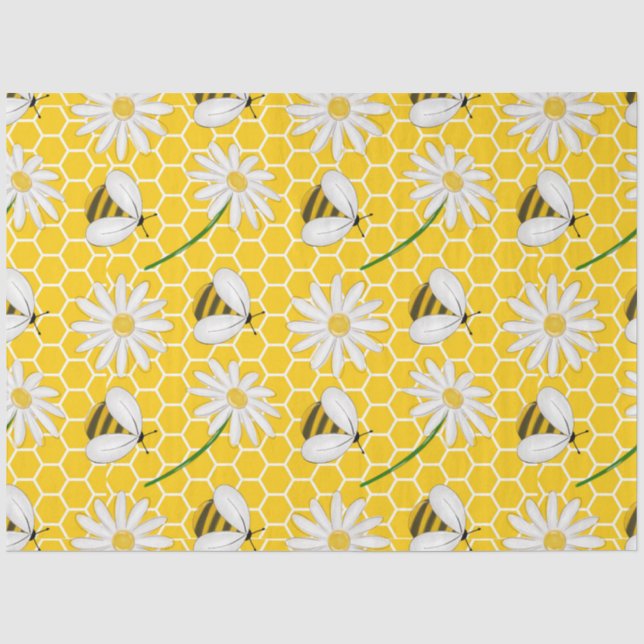 Papel De Seda A Série Abelha e Mel Design 3 (Frente )