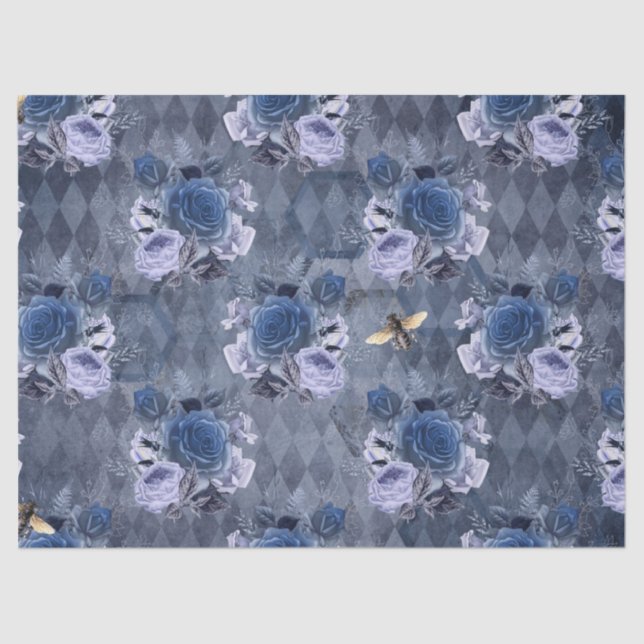 Papel De Seda A Série Blue Bee Design 1 (Frente )