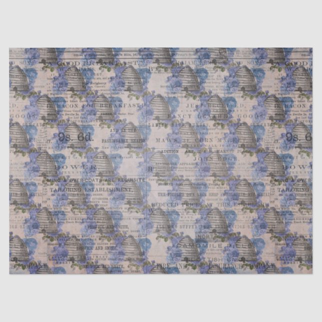 Papel De Seda A Série Blue Bee Design 3 (Frente )