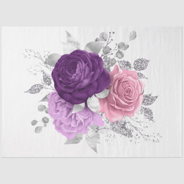 Papel De Seda A Série Bouquet Design 153 (Frente )