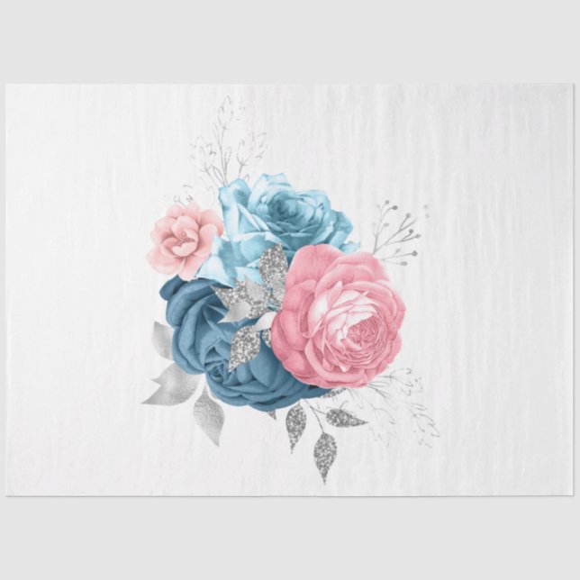 Papel De Seda A Série Bouquet Design 162 (Frente )