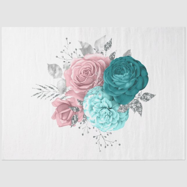 Papel De Seda A Série Bouquet Design 167 (Frente )