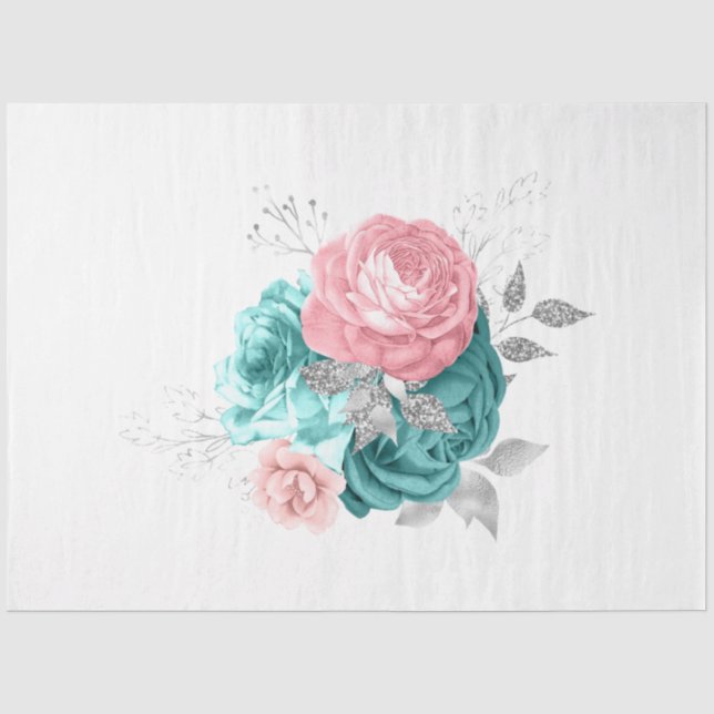 Papel De Seda A Série Bouquet Design 168 (Frente )