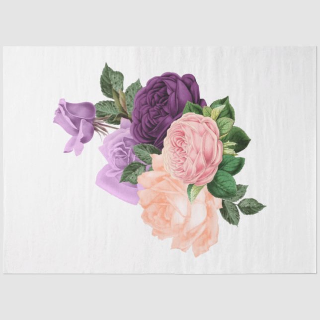Papel De Seda A Série Bouquet Design 173 (Frente )