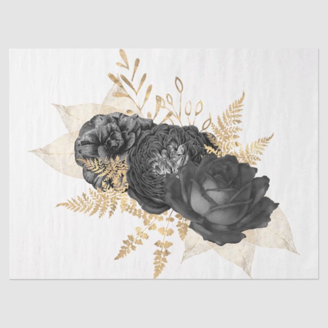 Papel De Seda A Série Bouquet Design 7 (Frente )
