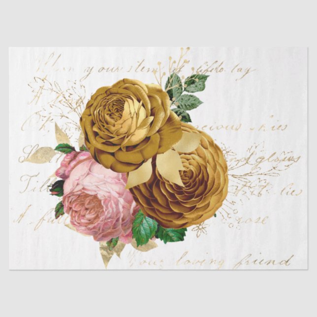 Papel De Seda A Série Bouquet Design 89 (Frente )