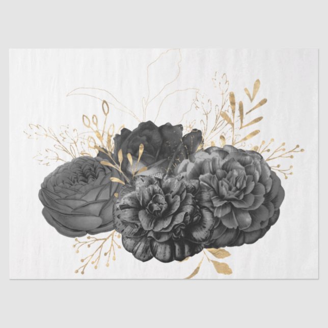 Papel De Seda A Série Bouquet Design 9 (Frente )