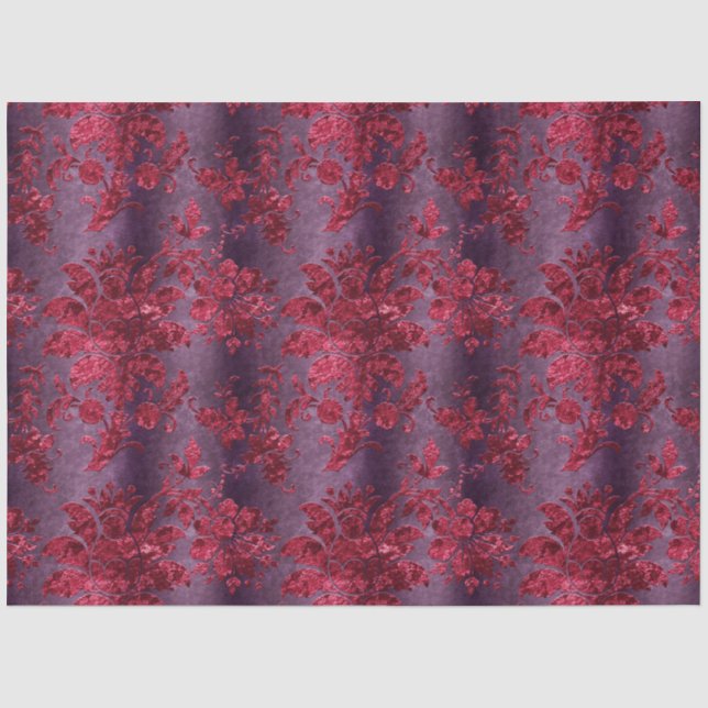 Papel De Seda A Série Burgundy Velvet Design 2 (Frente )