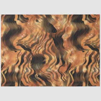 Papel De Seda A Série Glitter Tiger Design #7