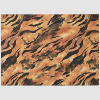 Papel De Seda A Série Glitter Tiger Design #9