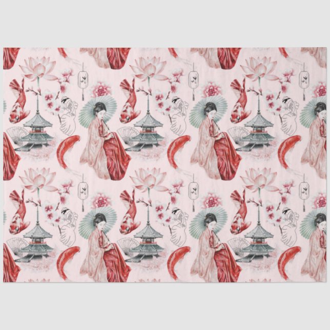 Papel De Seda A Série Okinawa Design 5 (Frente )