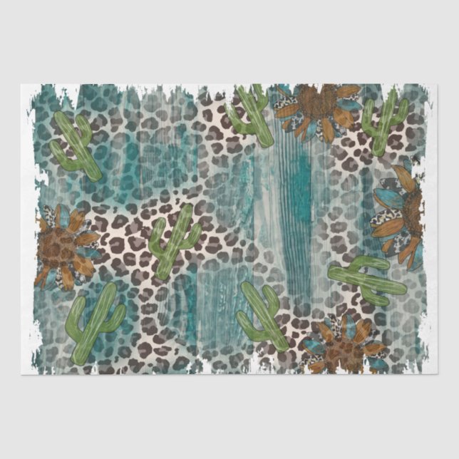 Papel De Seda A Série Western Design 7 (Frente )