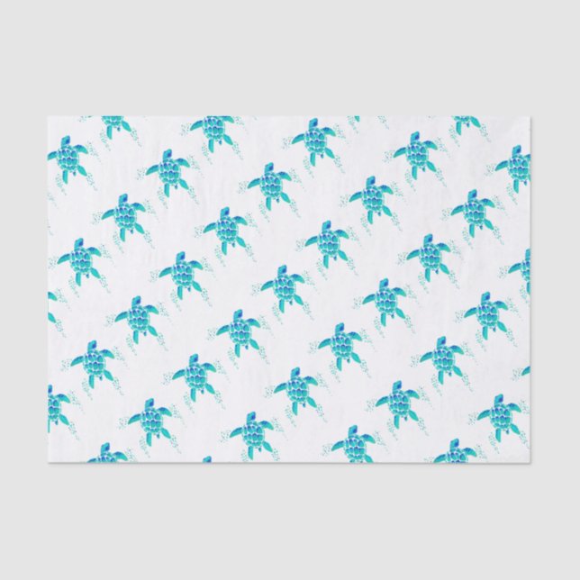 Papel De Seda A tartaruga de Netuno (Frente )