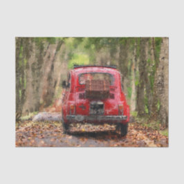 Papel De Seda A Viagem Do Carro Do País