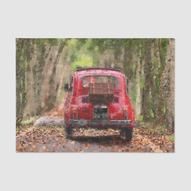 Papel De Seda A Viagem Do Carro Do País (Frente )