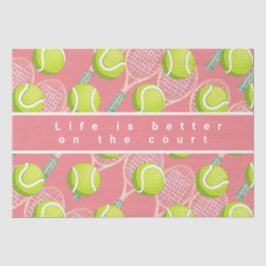 Papel De Seda A vida de tênis é melhor no campo