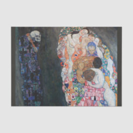 Papel De Seda A vida e a morte e o VirgGustav Klimt Fleece B