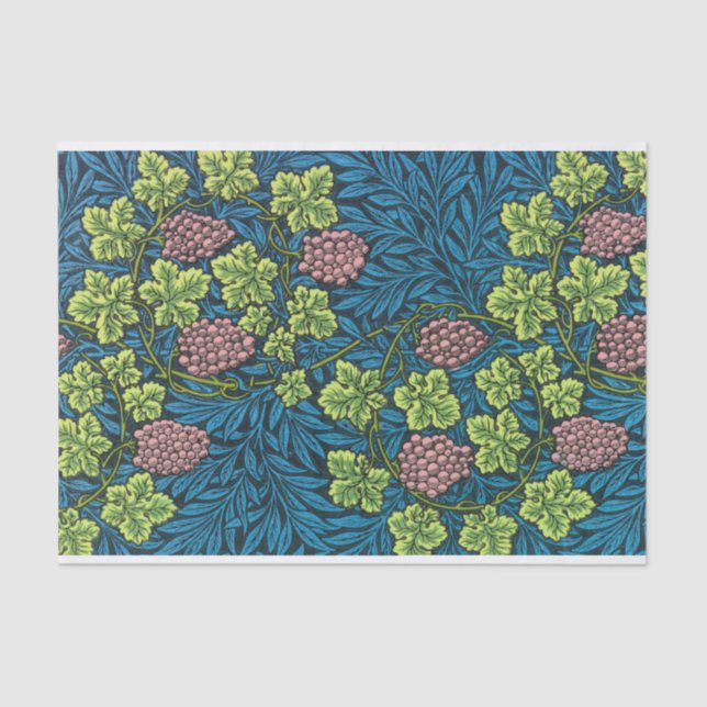 Papel De Seda A Vinha de William Morris (Frente )