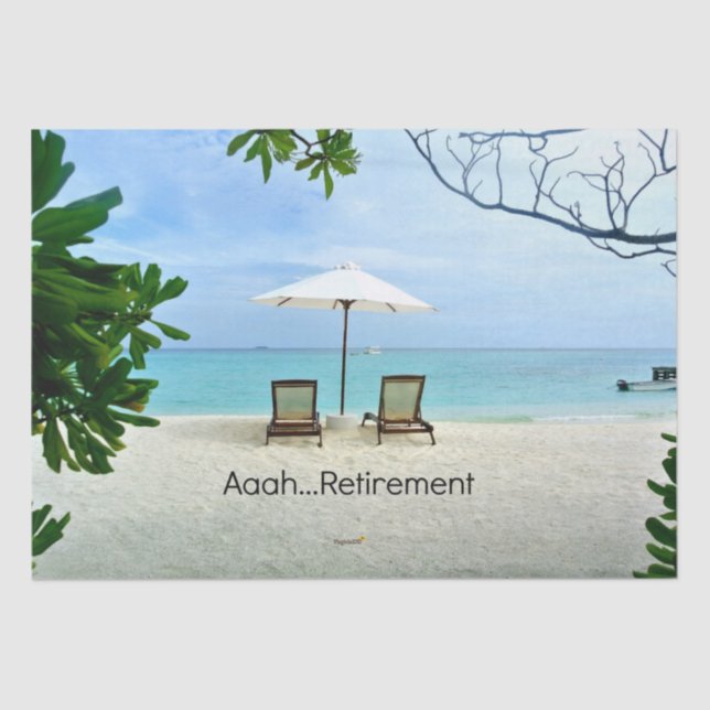 Papel De Seda Aaah... aposentadoria (Frente )