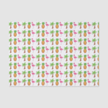 Abacaxi verde-palmeira-palmeira-rosa-tropical