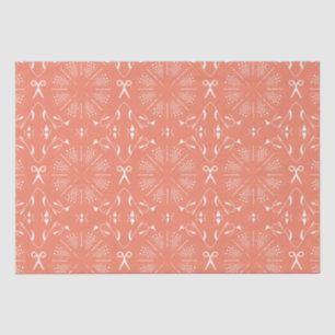 Papel De Seda Abastecimento De Colagem De Salmão Coral