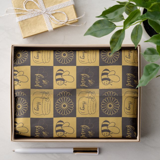 Papel De Seda Abeja Melífera Fofa (Presente)