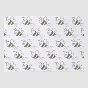 Papel De Seda Abelha-Impressão de-Corte Cruzada