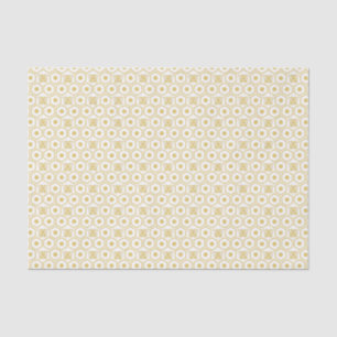 Papel De Seda Abelhas Amarelas e Padrões de Honeycomb