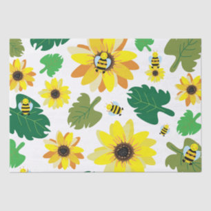 Papel De Seda Abelhas de girassol-cegas