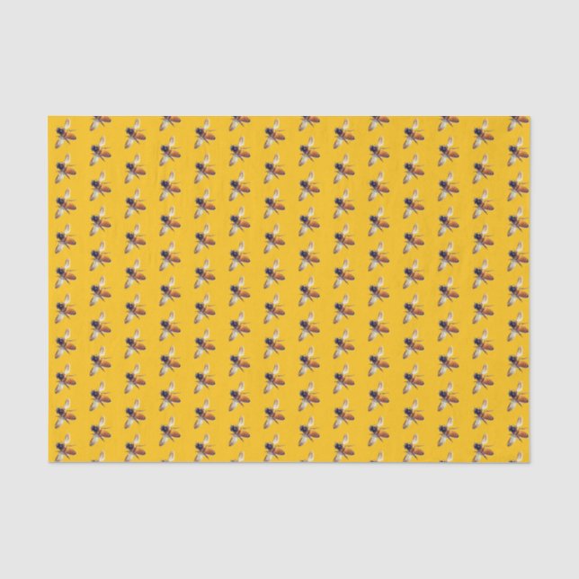 Papel De Seda Abelhas de Mel Bonito (Frente )
