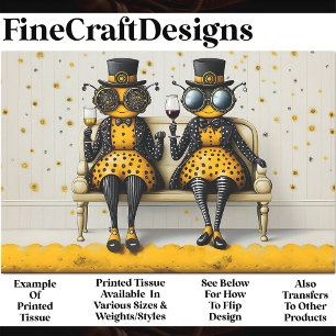 Papel De Seda Abelhas Rainhas Steampunk + Vinho AM7 Dissociação