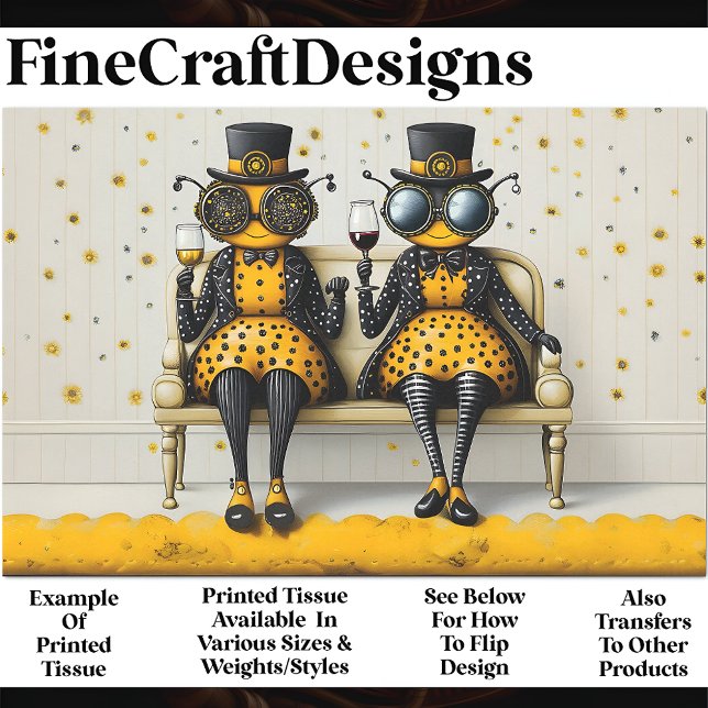 Papel De Seda Abelhas Rainhas Steampunk + Vinho AM7 Dissociação (Criador carregado)