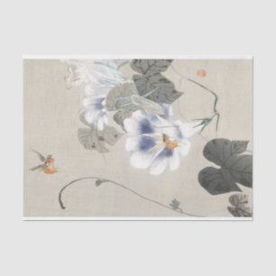 Papel De Seda Abelhas vegetais floradas Japandi dissociam abelha