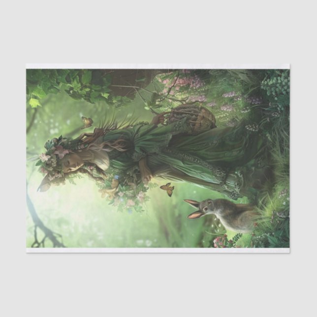 Papel De Seda Abençoada Ostara (Frente )