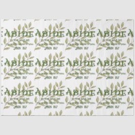 Papel De Seda Abide In Me Christian Tissue Paper