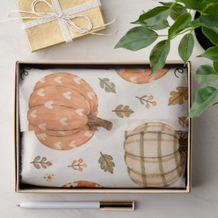 Papel De Seda Abóbora Boho Outono