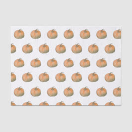 Papel De Seda Abóbora De Aquarela