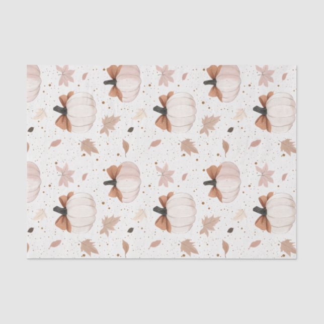 Papel De Seda Abóbora de outono e Arcos caem (Frente )