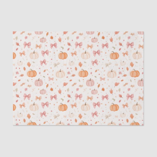 Papel De Seda Abóbora de outono e Arcos caem (Frente )